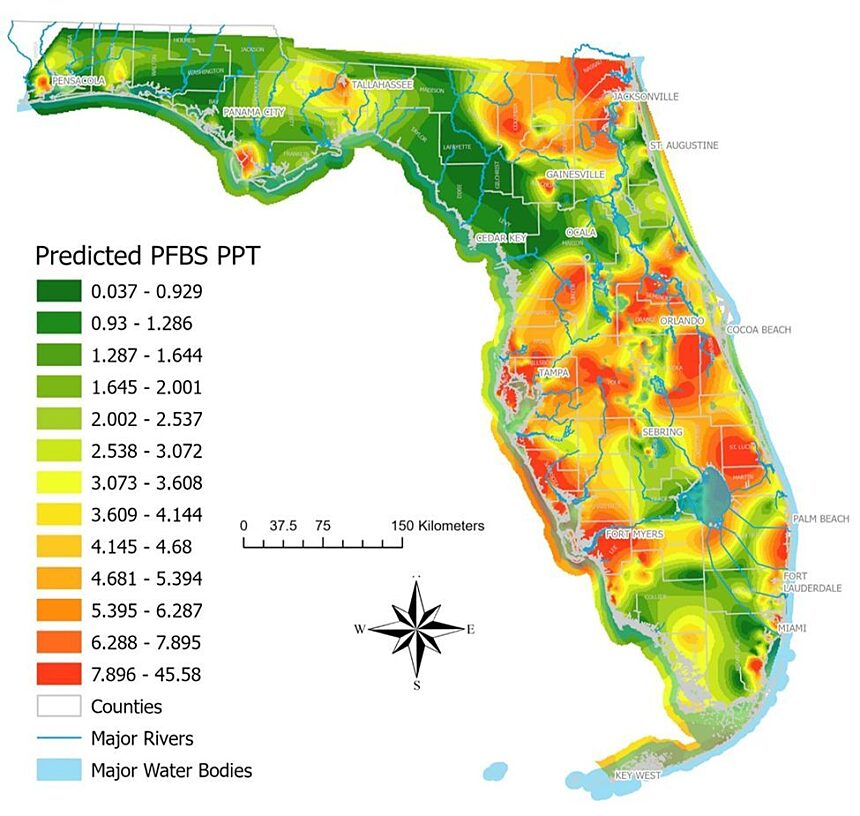 PFAS map